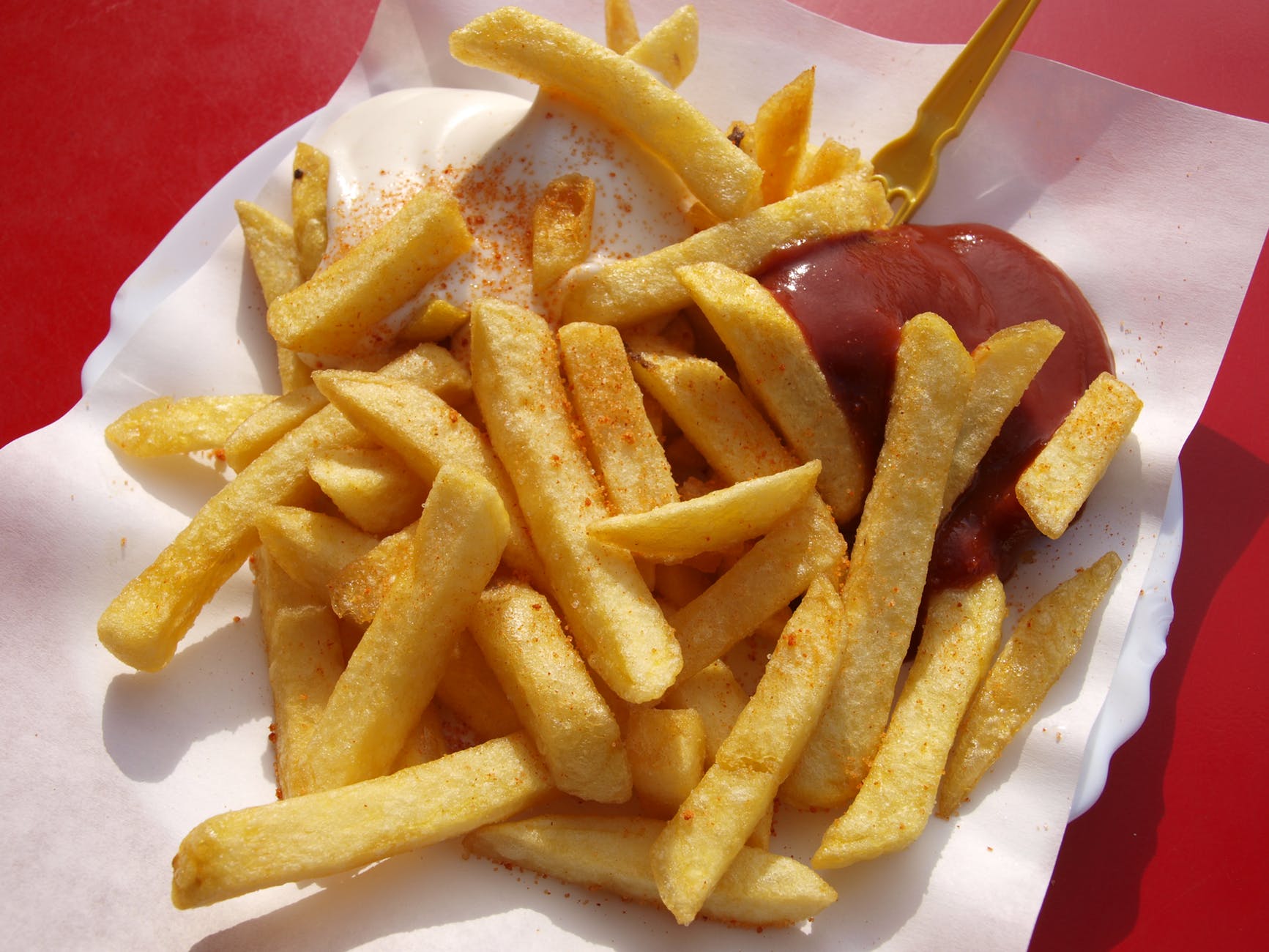 food french fries fries catsup